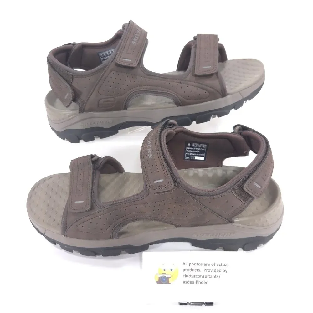 Skechers Tresmen Outdoor Adjustable Sandal Mens Size 11 204105 Brown Black